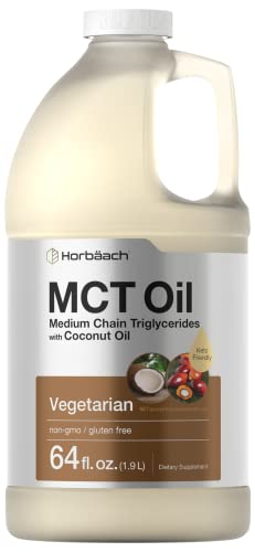 MCT Oil 64 oz | 100% Pure | Blends with Coffee, Tea, Juice and Liquids | Value Size Unflavo Horbäach uk supplements
