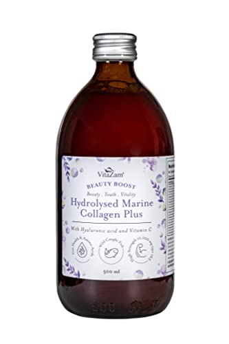 Diamond Elixir Marine Liquid Collagen Type 1 & 3 Hydrolysed Collagen Peptides 10000mg VitaZam uk supplements