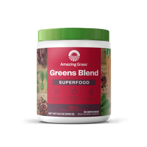 Amazing Grass Greens Blend Superfood: Super Greens Powder Smoothie Mix with Organic Amazing Grass uk supplements