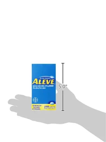 Aleve Caplets, Naproxen Sodium 220 mg (NSAID), Pain Reliever/Fever Reducer, #1 Orthopedic Surgeon Recommended, 270 Count Aleve uk supplements