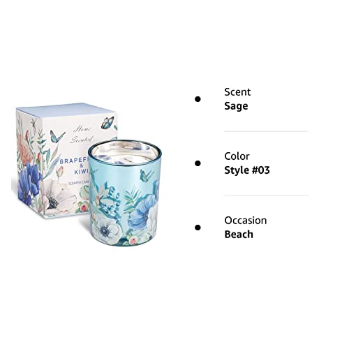 Grapefruit & Kiwi Scented Candles for Home Aromatherapy Candle Gifts for Women, Long Lasting Glass Briful uk supplements