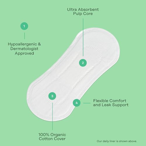 The Honey Pot Company - Non-Herbal Everyday Panty Liners - Organic Pads for Women - Cotton Cover The Honey Pot Company uk supplements