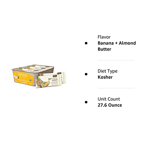 GoMacro MacroBar Organic Vegan Protein Bars - Banana + Almond Butter, (2.3 Ounce Bars GoMacro uk supplements