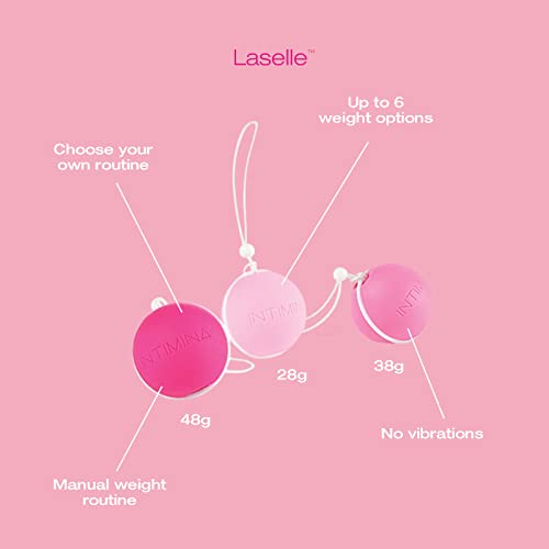 INTIMINA Laselle Weighted Exerciser Set - Women’s 3 Pelvic Floor Weights (28g, 38g, 48g) INTIMINA uk supplements