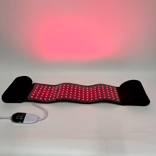 Red Light Therapy Belt, 2 in 1 LED Red & Infrared Light Therapy Flexible Wearable Pad for Body Back Okyna uk supplements