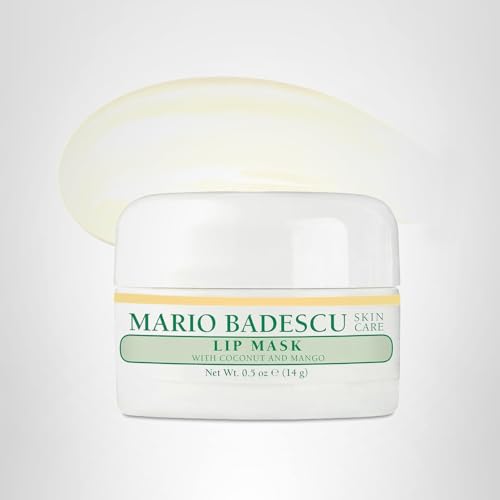 Mario Badescu Lip Mask with Coconut and Mango for All Skin Types, Overnight Lip Treatment Enriched With Skin Softening Coconut Oil, Sunflower Seed Oil and Hydrating Shea Butter, 0.5 Ounces Mario Badescu uk supplements