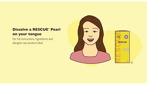 Bach RESCUE PEARLS, Natural Orange Vanilla Flavor, Natural Stress Relief, Homeopathic Flower Essence RESCUE uk supplements