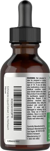 Echinacea Drops Liquid Extract | 2 fl oz | Super Concentrated Tincture | Alcohol Free Horbäach uk supplements