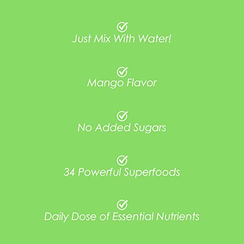 SkinnyFit Mango Splash Skinny Greens, Green Juice Superfood Powder, Natural Energy SkinnyFit uk supplements