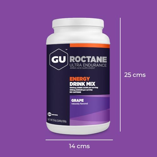 GU Energy Roctane Ultra Endurance Energy Drink Mix, 3.44-Pound Jar, Grap GU Energy uk supplements