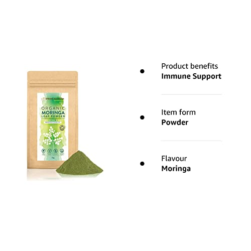 1KG Moringa Superleaf Powder Oleifera 100% Organic Raw Premium Quality Non-GMO Spring Blossom uk supplements