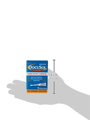 Docusol Docusate Sodium Mini Enema ml, Clear, 0.84 Fl Oz Enemeez uk supplements