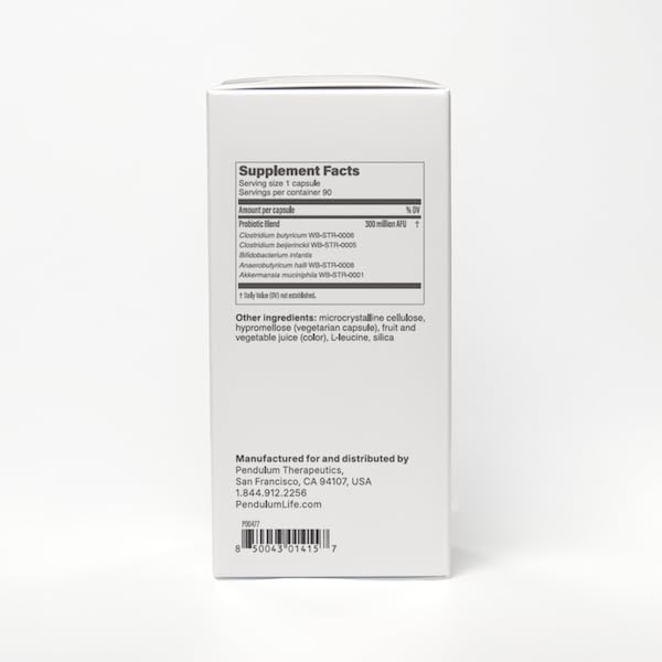 Pendulum Metabolic Daily - Multi-Strain Probiotic with Akkermansia muciniphila to Support Metabolism and Sustain Energy Levels - for Women and Men - 90 Capsules (1 Pack) Pendulum uk supplements