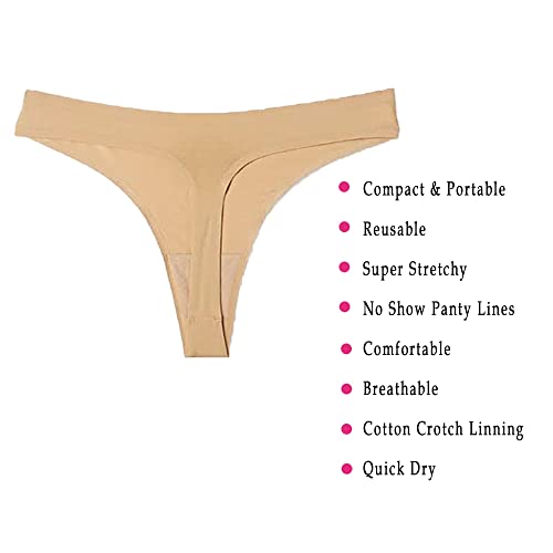to-Go Panty Kit Includes 4 Items Seamless Thong Underwear Fresh Wipe Pantyliner & Washbag Travel Panty Fresh uk supplements