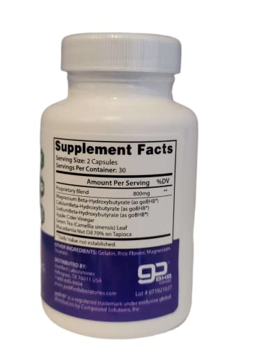 (2 Pack) Trim Life Labs Keto Pills Includes Apple Cider Vinegar Patented goBHB Justified Laboratories uk supplements