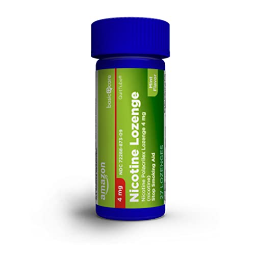 Amazon Basic Care Nicotine Polacrilex Lozenges, 4 mg, Mint Flavor Amazon Basic Care uk supplements