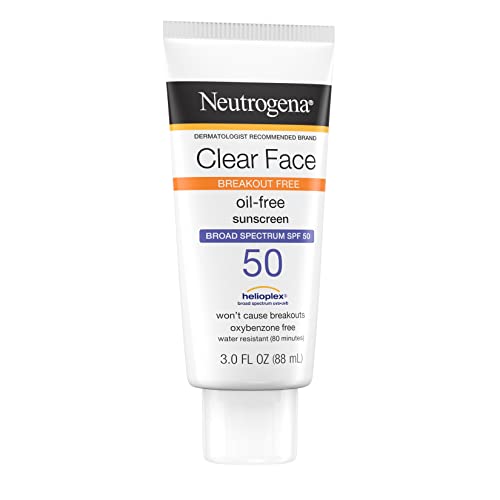 Neutrogena Clear Face Liquid Lotion Sunscreen for Acne-Prone Skin Neutrogena uk supplements