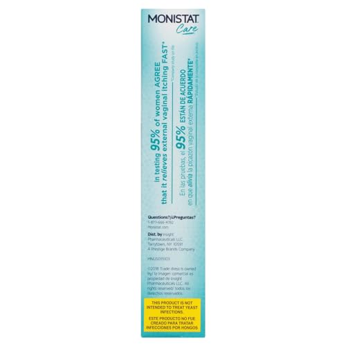 Monistat Care Maximum Strength Instant Itch Relief Cream, 1 Ounce each (Value Pack of 5) My Store uk supplements
