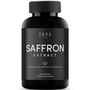 Saffron Supplements - 100% Pure Saffron Extract Mood Enhancer for Women and Men ZuvaLabs uk supplements