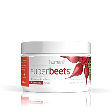 HumanN SuperBeets - Beet Root Powder - Nitric Oxide Boost for Blood Pressure, Circulation & Heart Health Support - Non-GMO Superfood Supplement - Natural Black Cherry Flavor, 30 Servings humanN uk supplements