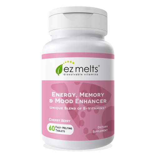 EZ Melts Dissolvable Energy, Memory & Mood Enhancer, Blend of B-Vitamins, Sugar-Free EZ Melts uk supplements