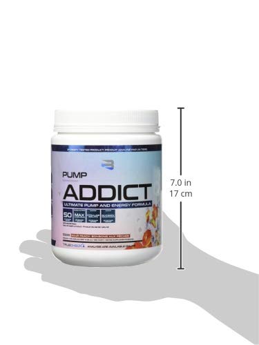 BELIEVE Pump Addict Ultimate Pre-Workout and Energy Formula Sour Peach, 550 g Believe uk supplements
