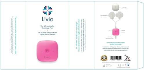 Livia Menstrual Pain Relief Device, Pink - The Off Switch for Period Pain - Portable Unit Livia uk supplements