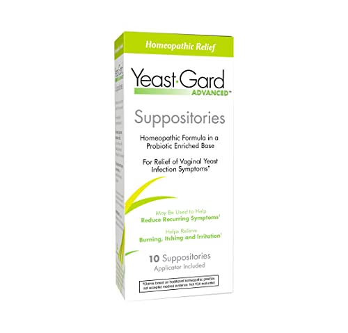 YeastGard Advanced Homeopathic Yeast Infection Vaginal Suppositories - 10 count Box Yeast-Gard uk supplements