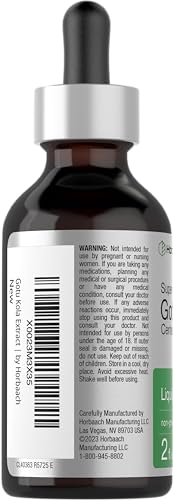 Gotu Kola Extract | 2 fl oz | Alcohol Free | Super Concentrated Liquid Herb Supplement Horbäach uk supplements