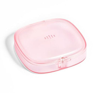 Slim Transparent Aligner Case with Magnetic Closure, Small Compact Retainer Holder Fits Maobuli uk supplements