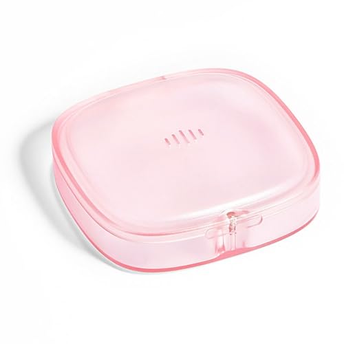 Slim Transparent Aligner Case with Magnetic Closure, Small Compact Retainer Holder Fits Maobuli uk supplements