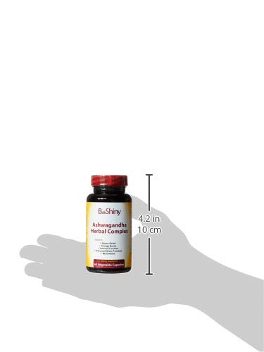 BeShiny Ashwagandha Complex with termeric Cinnamon Basil Leaf Supports a Healthy BeShiny uk supplements