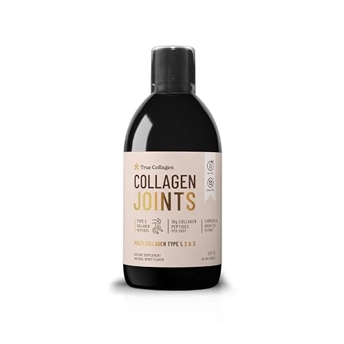True Collagen Joint Peptides - Pack of 500ml, Berry Flavour | Dietary Supplements with Turmeric & Green Tea Extract True Collagen uk supplements