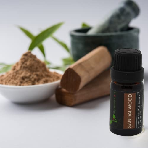 My Health A-Z Sandalwood Essential Oil, Organic 10ml (Santalum Album) Extracted My Health A-Z uk supplements