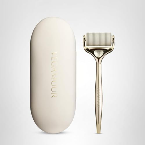 VEGAMOUR GRO+ Advanced Dermaroller | 1,200 Microneedle 0.25mm Scalp Tool | Gently Exfoliates the Scalp | Wide Head for Maximum Coverage VEGAMOUR uk supplements