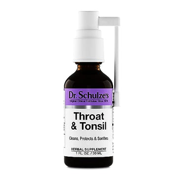 Dr. Schulze's Throat & Tonsil | Cool, Soothe & Protect | Herbal Supplement | Vegan & Koshe Dr. Schulze's uk supplements