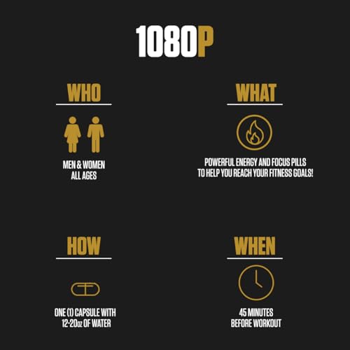 1080p Thermogenic Energy Burn | #1 Rated Energy & Pre Workout for Men & Women EPN Supplements uk supplements