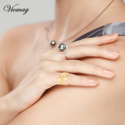 Vicmag Copper Magnetic Ring for Women, Lymphatic Drainage Ring Ladies Fingers Vicmag uk supplements