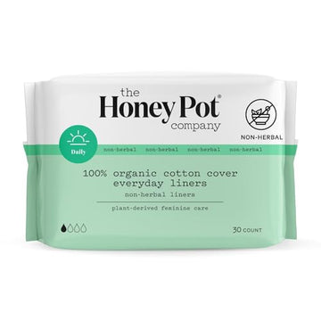The Honey Pot Company - Non-Herbal Everyday Panty Liners - Organic Pads for Women - Cotton Cover The Honey Pot Company uk supplements