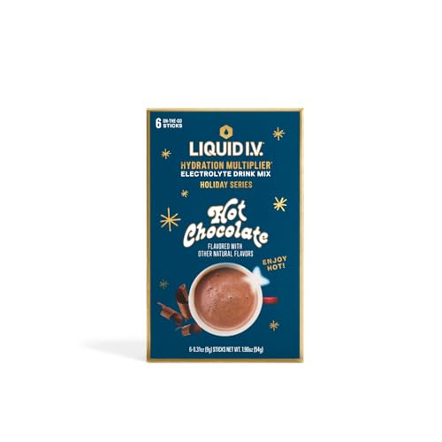Liquid I.V.® Hydration Multiplier Hot Chocolate | Limited Edition Electrolyte Powder Drink | 2 Pack (12 Servings) Liquid I.V. uk supplements