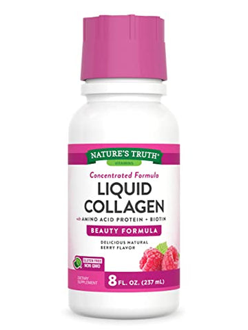 Nature's Truth Liquid Collagen | 8 oz | Non-GMO, Gluten Free Supplement | Natural Berry Nature's Truth uk supplements