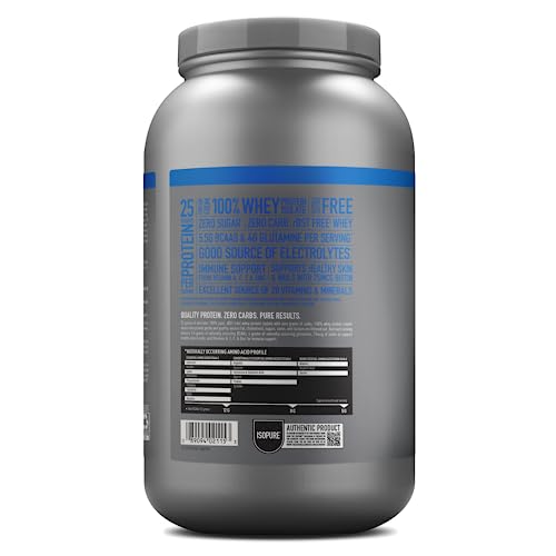 Isopure Protein Powder, Creamy Vanilla Whey Isolate with Vitamin C & Zinc for Immune Isopure uk supplements