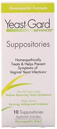 Yeast-Gard Advanced Homeopathic Suppositories 10 ea (Pack of 2) Perry Ellis uk supplements