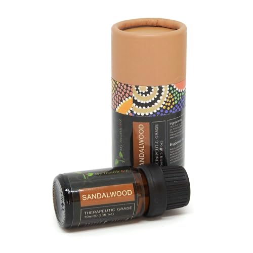 My Health A-Z Sandalwood Essential Oil, Organic 10ml (Santalum Album) Extracted My Health A-Z uk supplements