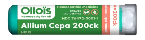 OLLOIS Allium Cepa 200ck Organic & Lactose-Free Homeopathic Medicine, 80 Pellets (Pack of 1) OLLOÏS uk supplements