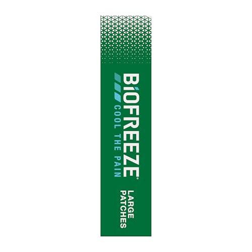 Biofreeze Menthol Pain Relieving Patches (5 Patches Per Box) Up To 8 Hours Of Pain Relief From Sore Muscles, Arthritis, Backaches, Spains, Bruises, Strains And Joint Pain (Package May Vary) Biofreeze uk supplements