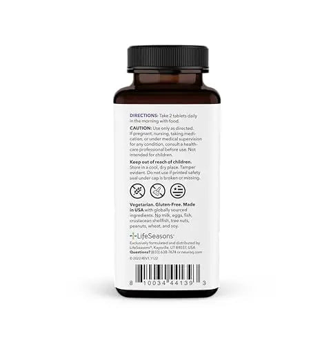 NeuroQ Daily Essentials Multivitamin – High‑Potency Brain & Body Support with Choline 550 mg, PQQ, CoQ10, Alpha Lipoic Acid LifeSeasons uk supplements