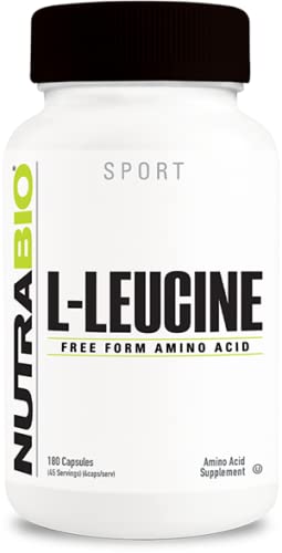 NutraBio 100% Pure L-Leucine - Muscle Recovery and Support - Naturally Fermented Free NutraBio uk supplements