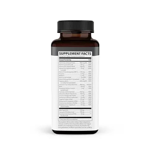 NeuroQ Daily Essentials Multivitamin – High‑Potency Brain & Body Support with Choline 550 mg, PQQ, CoQ10, Alpha Lipoic Acid LifeSeasons uk supplements