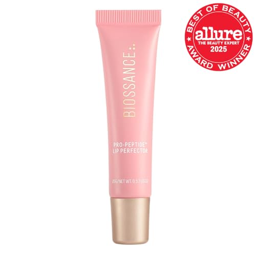 Biossance Pro-Peptide Lip Perfector – Triple-Treat Vegan Lip Balm – Deeply Hydrating with Pro-Peptides & Hyaluronic Acid – Enhances Natural Lip Color – Silky, Glossy Finish in Blush Quartz, Pink BIOSSANCE uk supplements